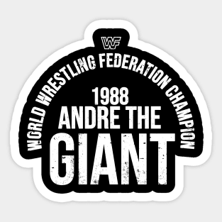 Andre the 1988 WWF Champion Sticker